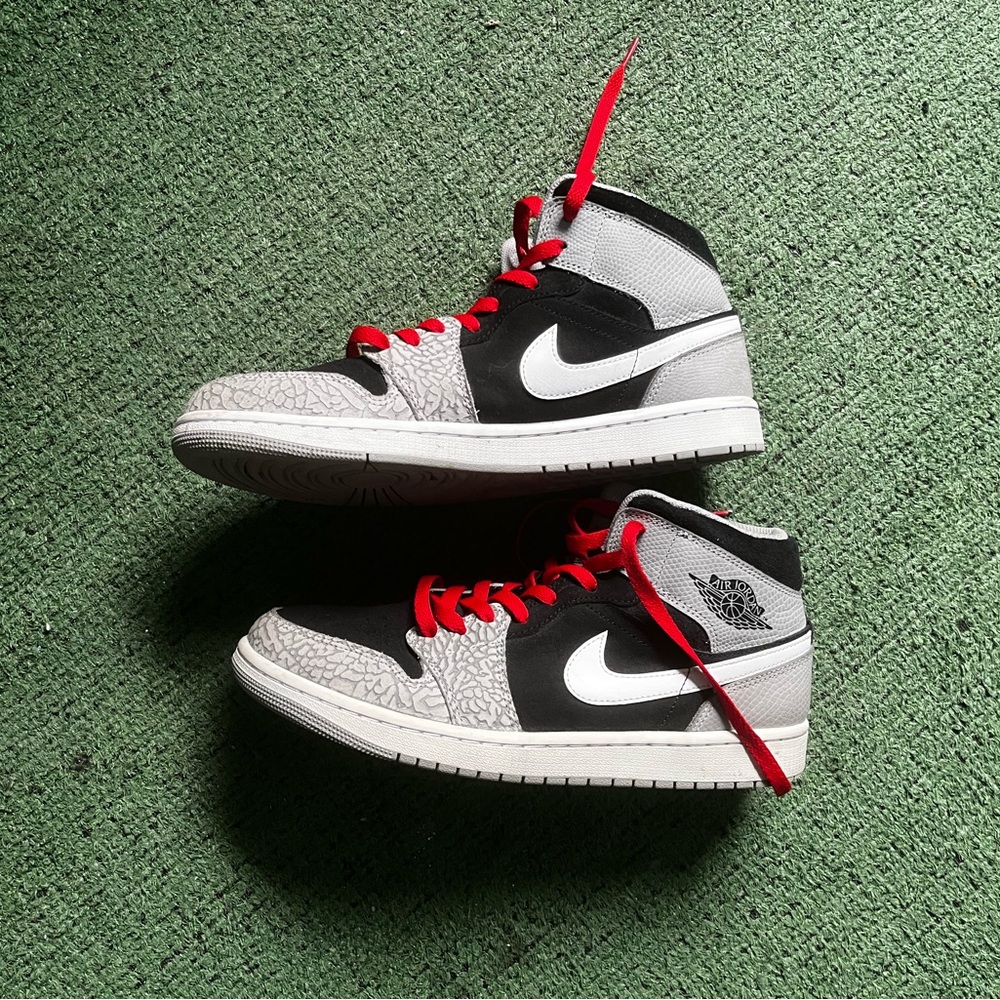 Nike Black and Gray High-Top Sneakers